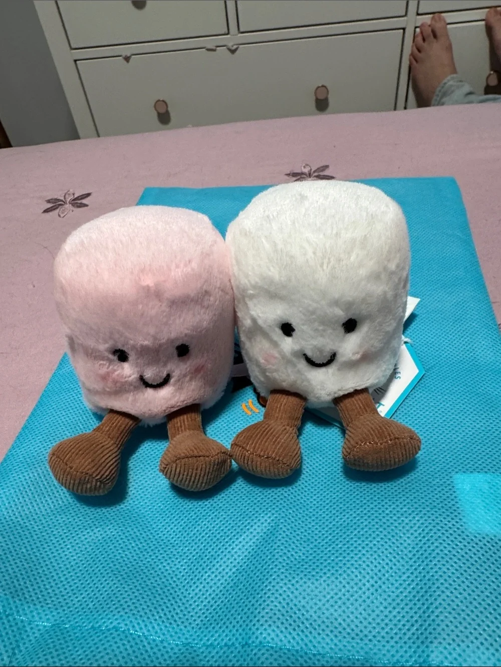Jellycat Amuseables Plush - Pink & White Marshmallow Plush